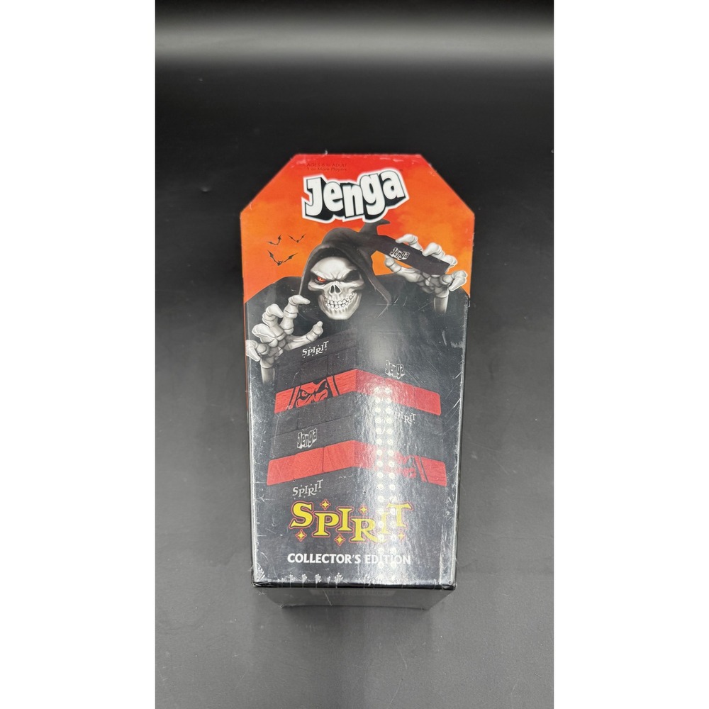 Jenga Spirit Halloween Collector's Edition Coffin Box Block Stacking Game New